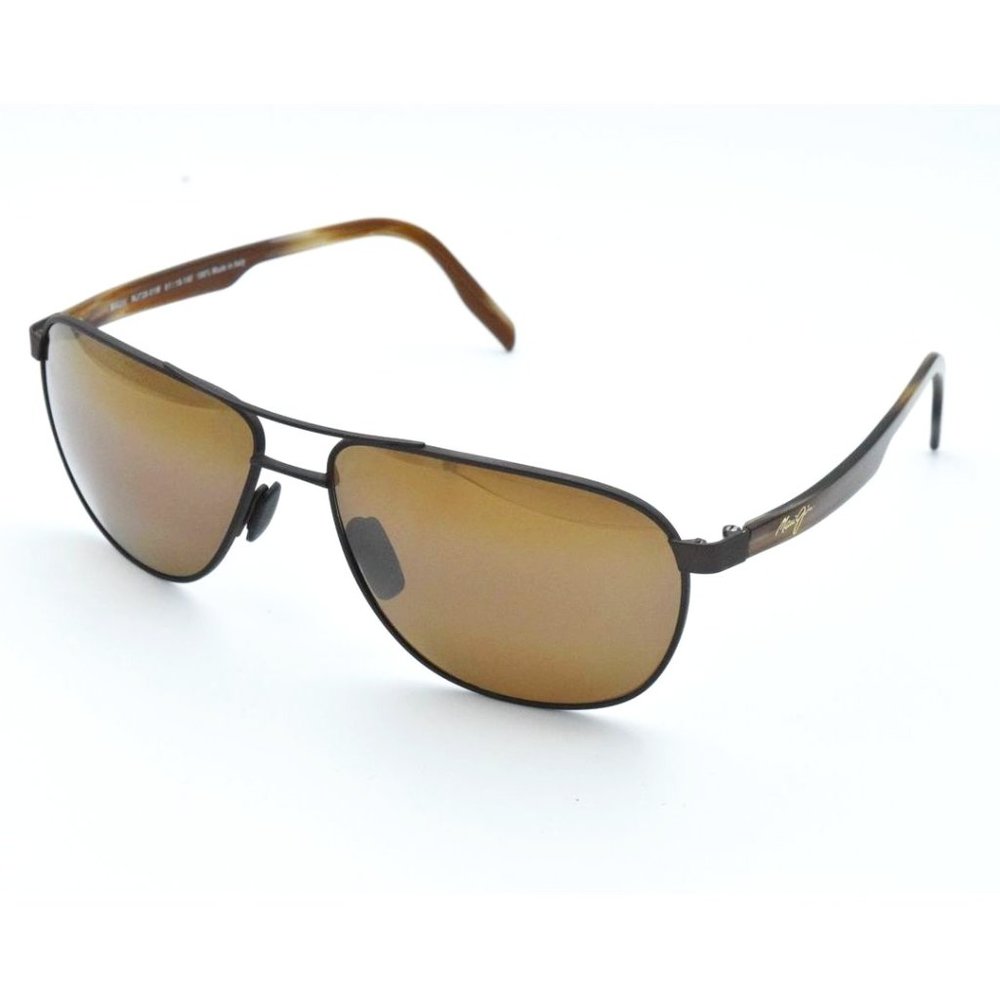 Maui Jim 728-01M Castles Matte Chocolate / HCL® Bronze Polarized Sunglas…